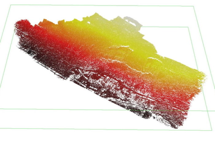 Ystalyfera LiDAR Digital Terrain Model with vegetation taken away